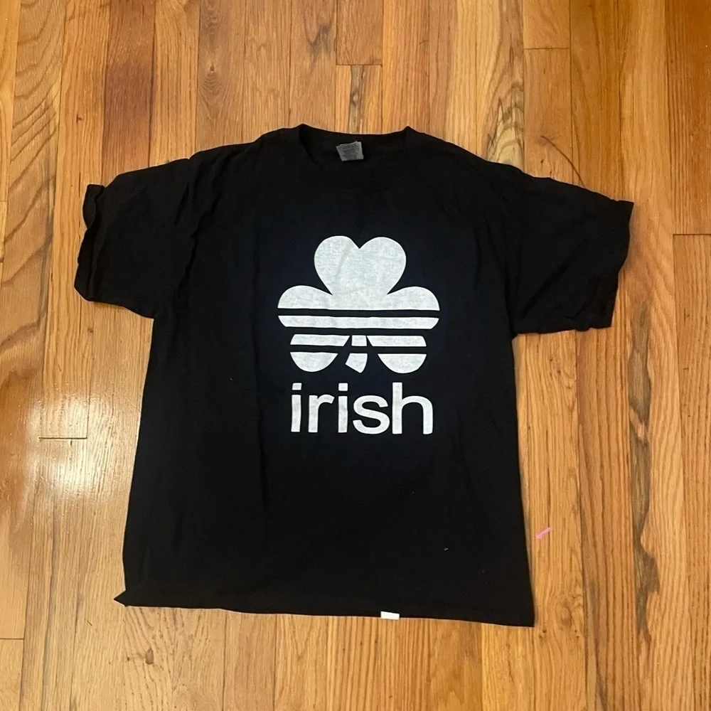 Gildan Irish Large Tee Shirt Black
